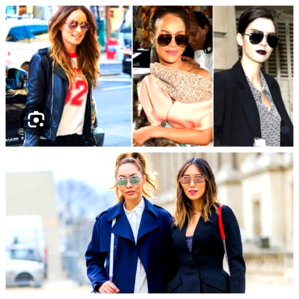 DIOR split aviator gold sunglasses unisex luxury CD logo - Picture 3 of 17